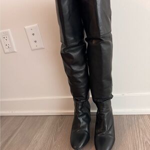 Anthropologie Black Over the Knee Boots